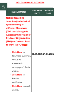 Bihar Co-Operative Bank Vacancy 2025